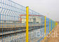 Railway Vinyl Coated Wire Mesh Fence With Low Carbon Steel / Powder Spray Coating