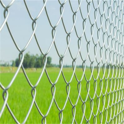 Srebrowy Diamentowy Drut Galwanizowany Ogród Łącznik Łańcuchowy Długość 50 stóp