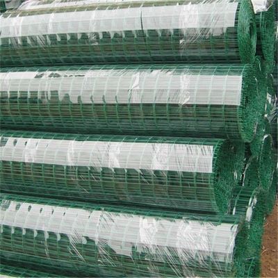 Certyfikowane ISO9001 Galwanizowane PVC pokryte Ogrodzenie drutu ogrodowego 50mm X50mm