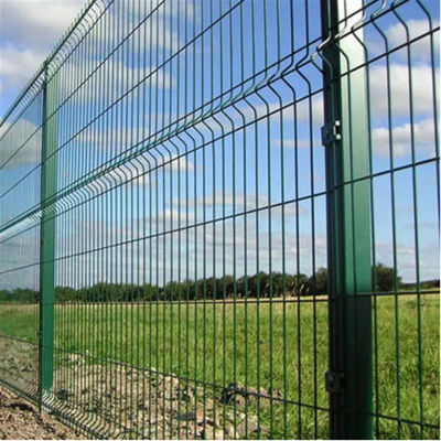 Ogrodzenie z galwanizowanym PVC pokrytym Euro Wire Mesh 3mm - 6mm odporność na korozję