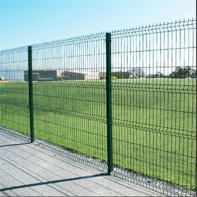 PVC powlekany zielony niestandardowy 3D zakrzywiony spawany płótno sieci drutowej Panel ogrodzenia zewnętrznego ocynkowane zgięcie metalowe ogrodzenie