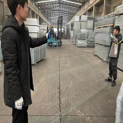 4mm Prężnica drutu 50 X180mm 3d Ogrodzenie zakrzywione dla ściany granicznej