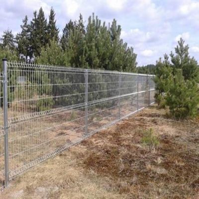 4 stopy Żelazny Drut Galwanizowany 3d Skrzywiony Ogród Do Stacji Toll Panel ogrodzenia