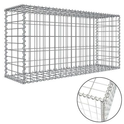 1x1x2 PVC Gabion Basket Gabion Box Retaining Zinc Coated Gabion Mesh w Steel Wire Mesh