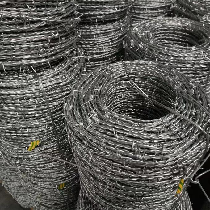 Przeciwrożniająca galwanizacja z drutami kolczastymi 450 mm średnica 7
