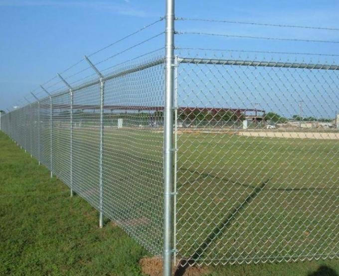 100ft 50ft 8ft 6 ft Galwanizowany Ogr&oacute;d Łącznik Łańcuchowy Rolki 2.0mm Cyclone Mesh Ogrodzenie 0