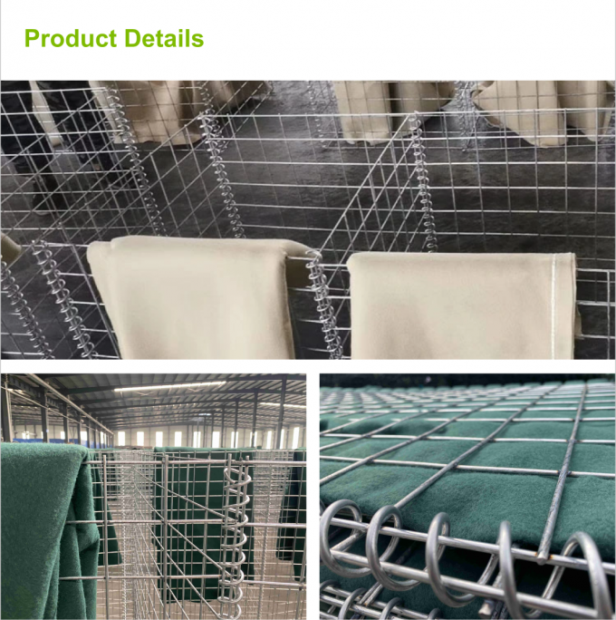 2.0-4.5mm Mil1 Hesco Barrier Ochrona przed powodziami 4
