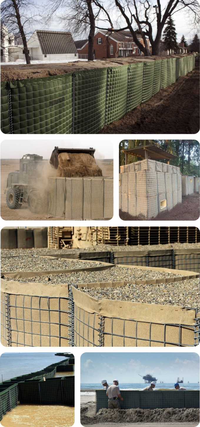 2.0-4.5mm Mil1 Hesco Barrier Ochrona przed powodziami 5