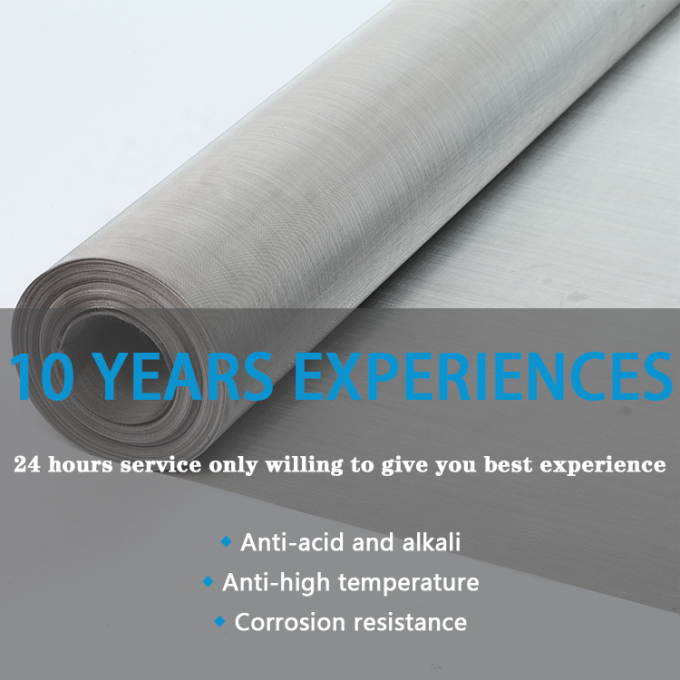 ISO9001 304 Stal nierdzewna Woven Wire Mesh 100 200 Mikron Water Oil Sieve 0
